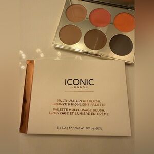 ICONIC London‎ Cream Blush Palette with Pink and Orange Hues
